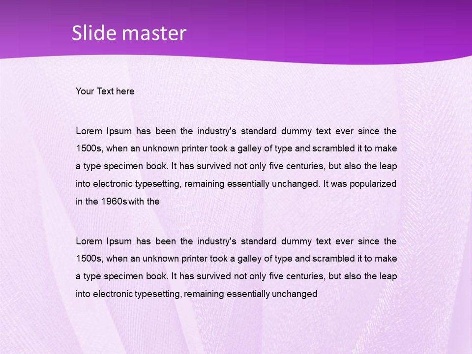 Bright Ribbon Ripple PowerPoint Template