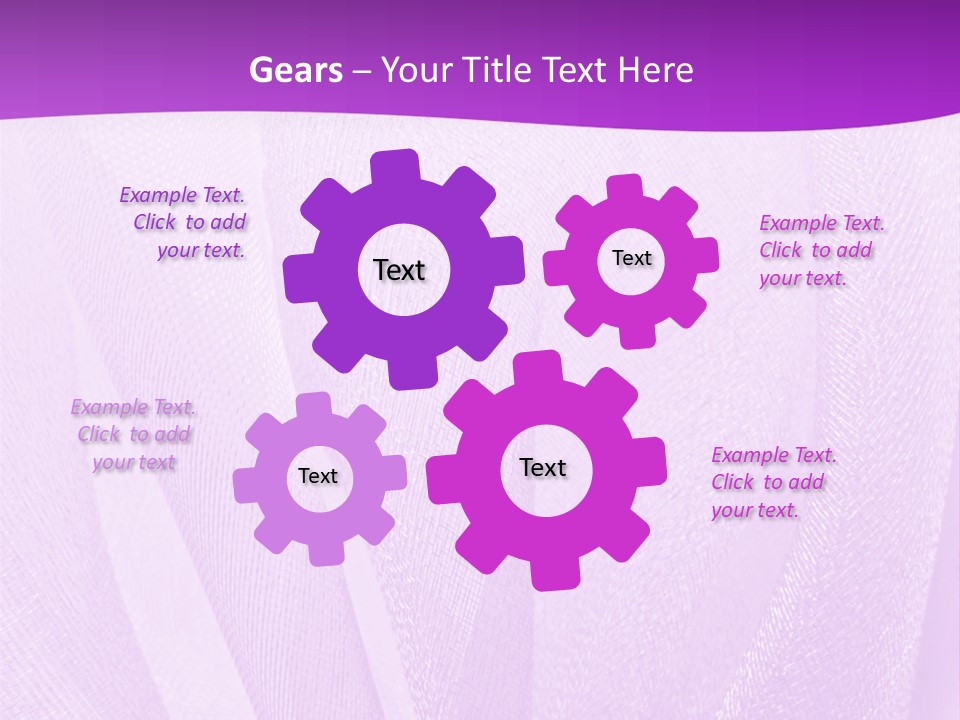 Bright Ribbon Ripple PowerPoint Template