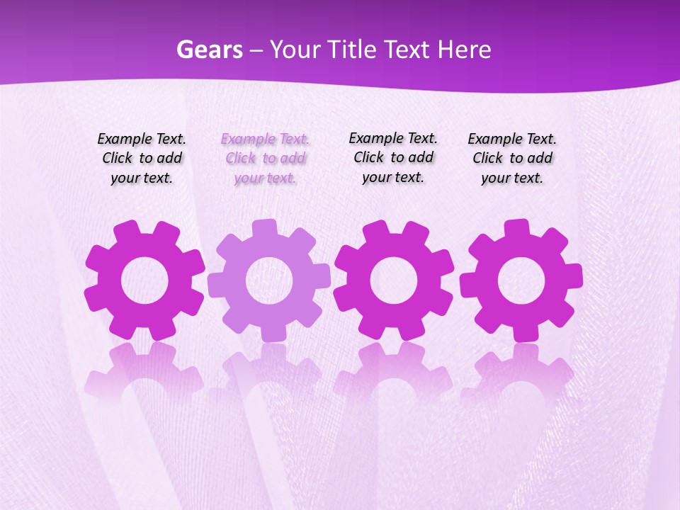 Bright Ribbon Ripple PowerPoint Template