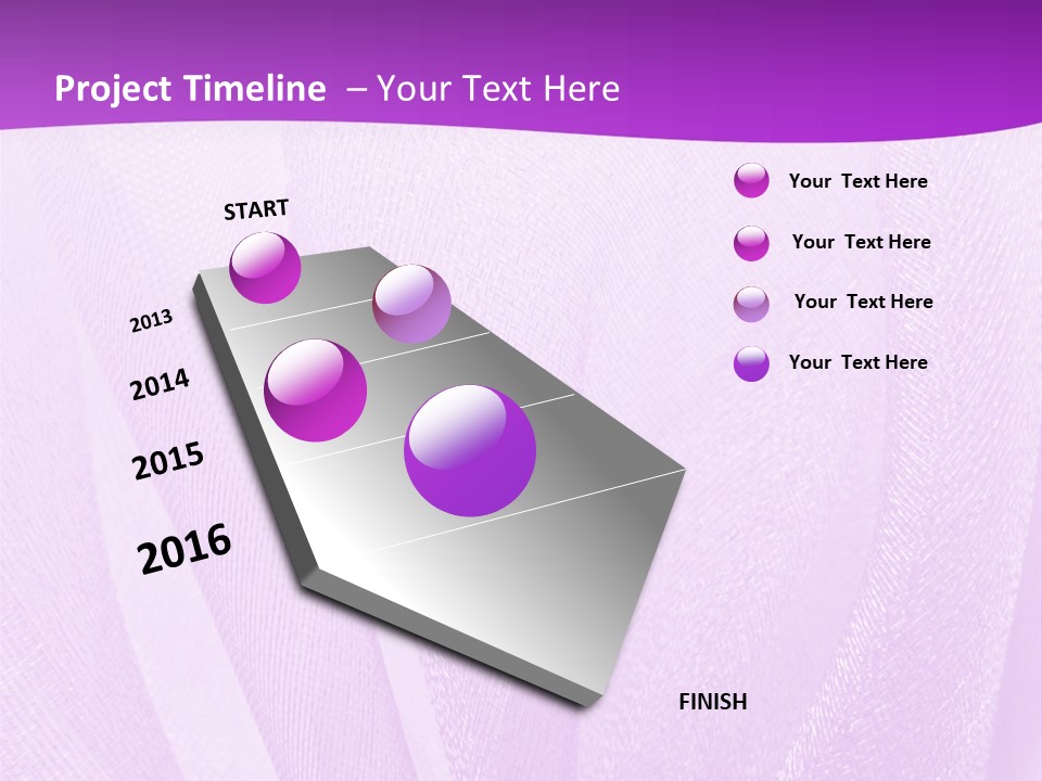 Bright Ribbon Ripple PowerPoint Template