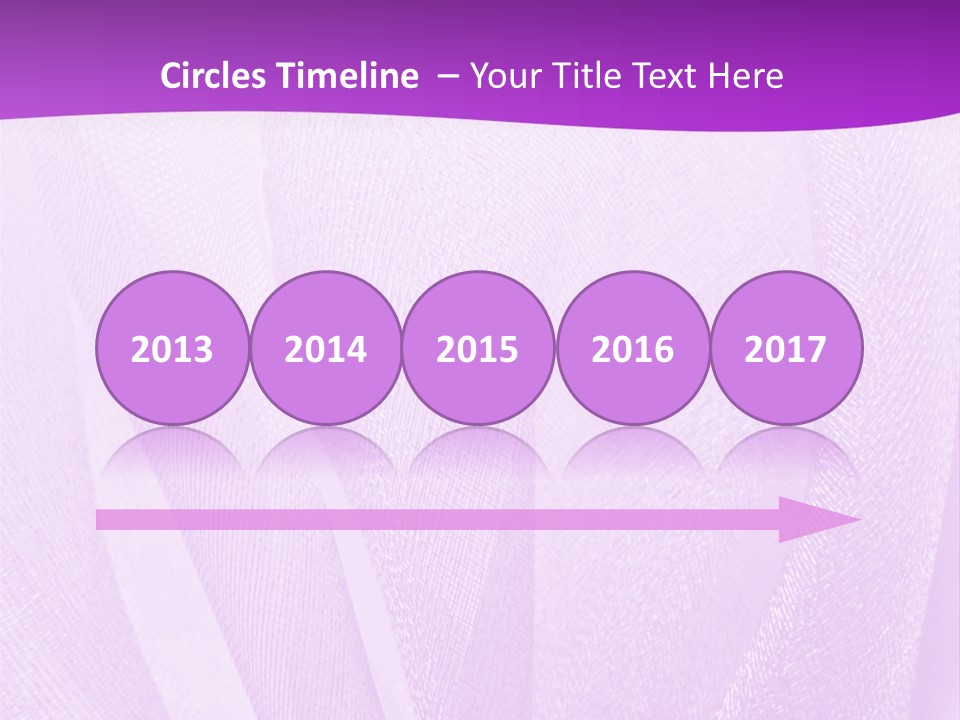 Bright Ribbon Ripple PowerPoint Template