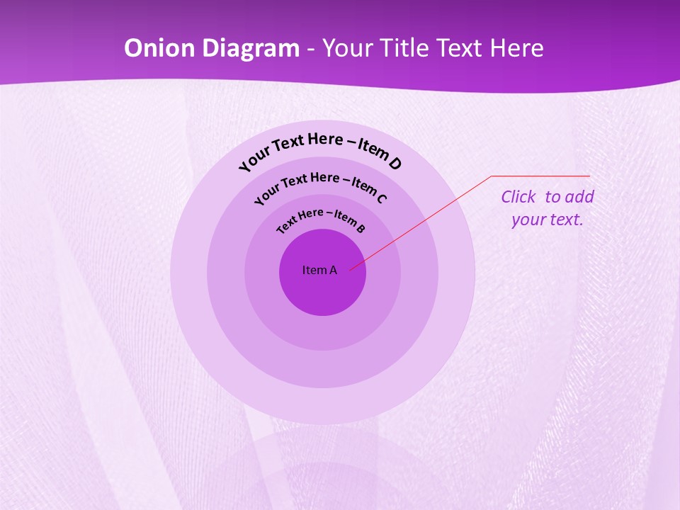 Bright Ribbon Ripple PowerPoint Template