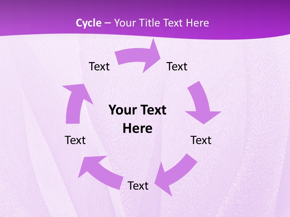 Bright Ribbon Ripple PowerPoint Template