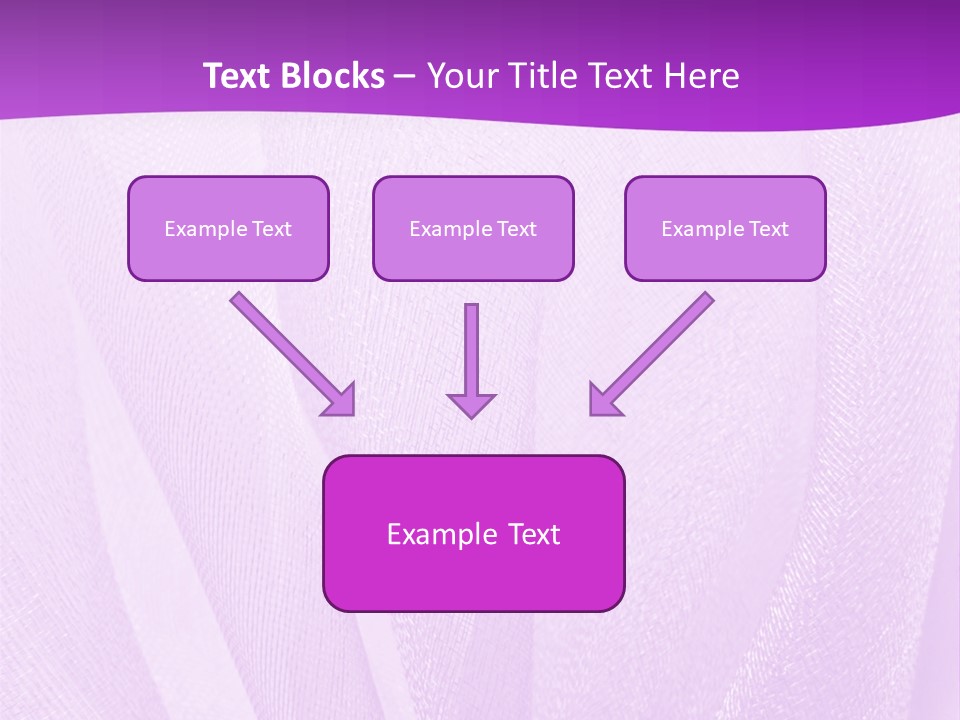 Bright Ribbon Ripple PowerPoint Template
