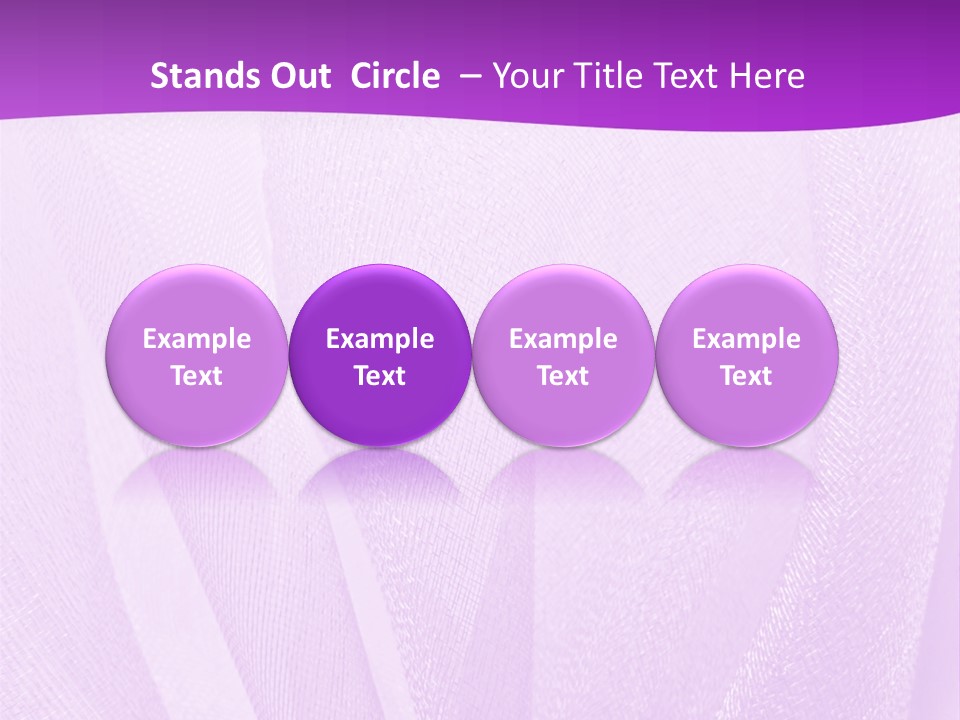 Bright Ribbon Ripple PowerPoint Template