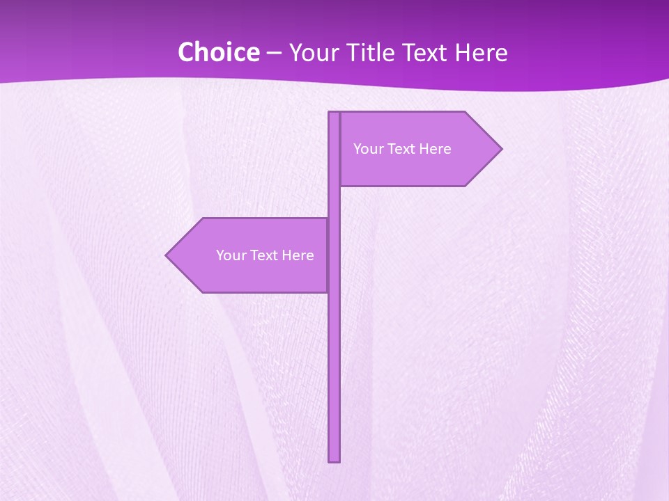 Bright Ribbon Ripple PowerPoint Template
