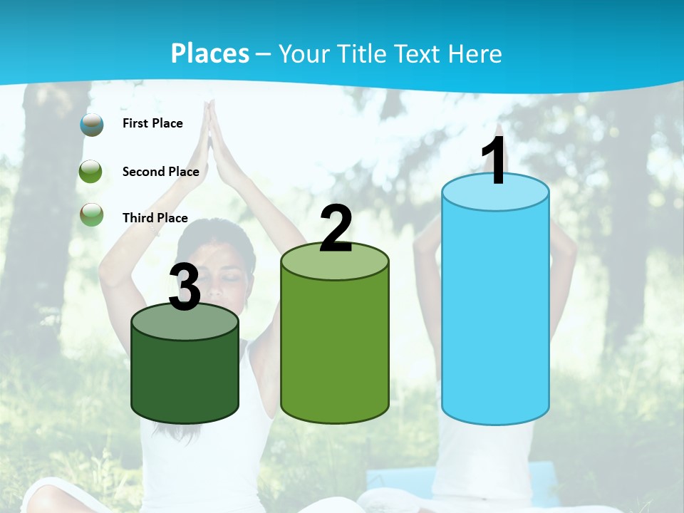 Woman Relaxation Balance PowerPoint Template