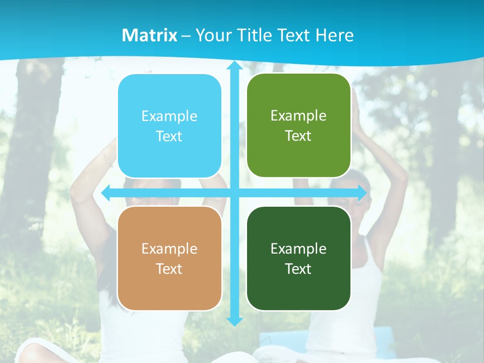 Woman Relaxation Balance PowerPoint Template