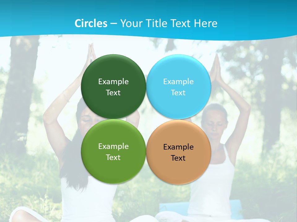 Woman Relaxation Balance PowerPoint Template