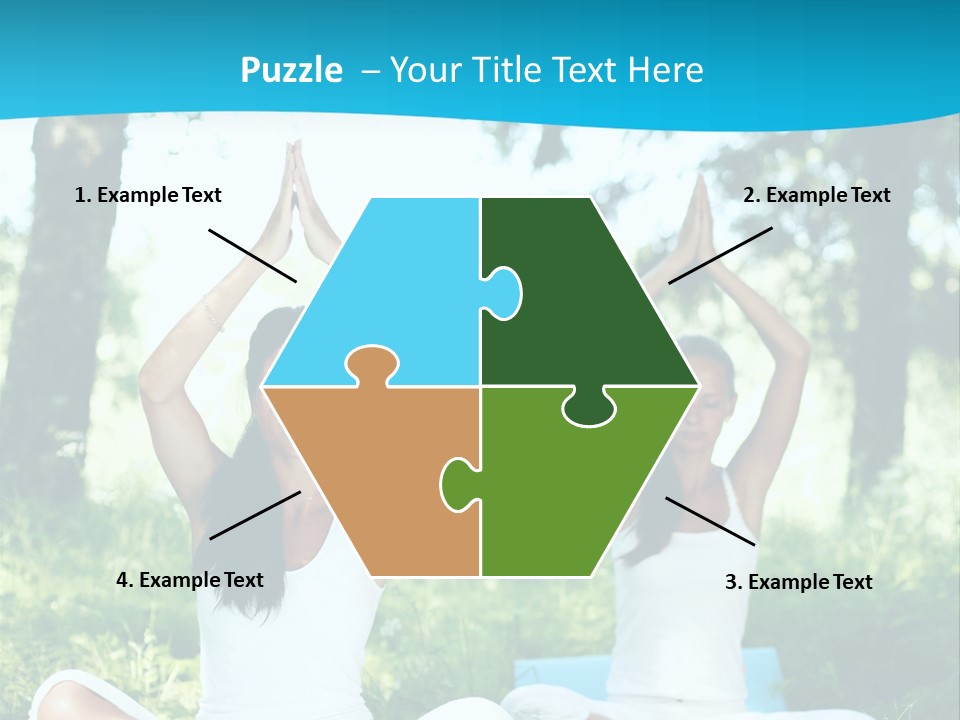 Woman Relaxation Balance PowerPoint Template