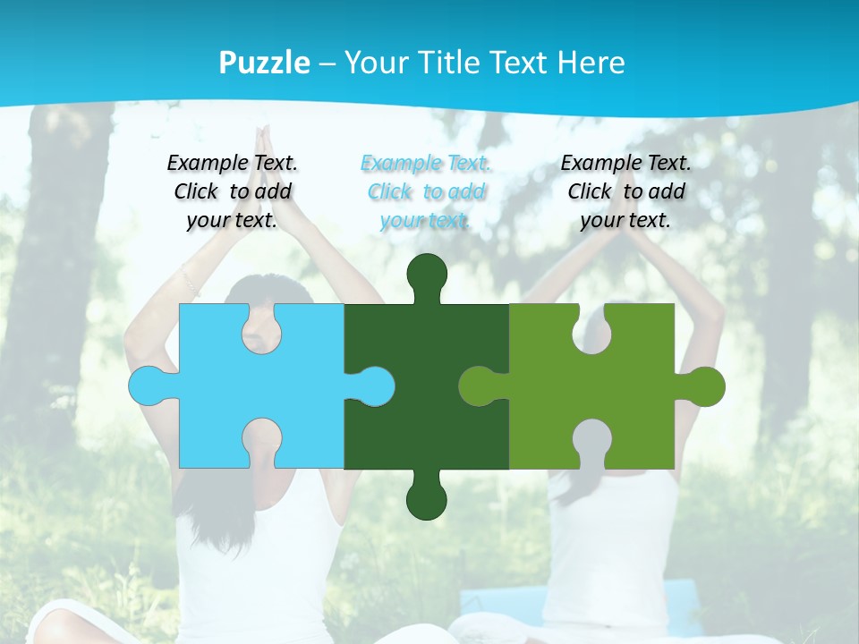 Woman Relaxation Balance PowerPoint Template