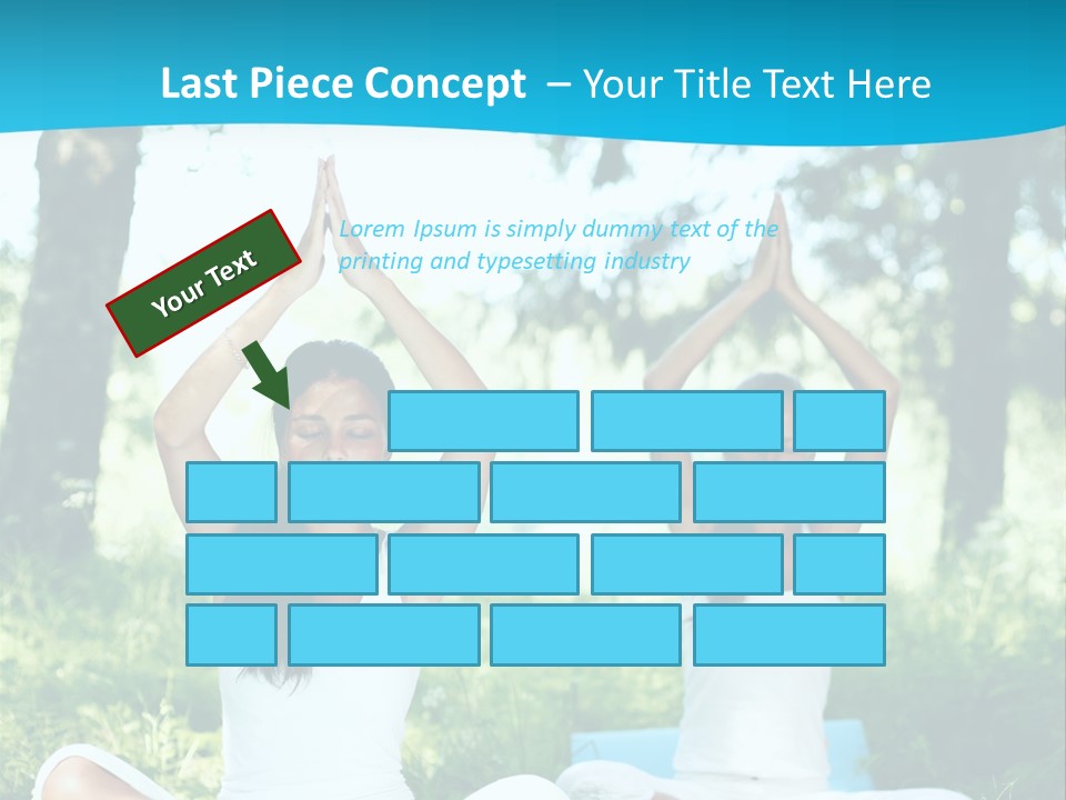 Woman Relaxation Balance PowerPoint Template