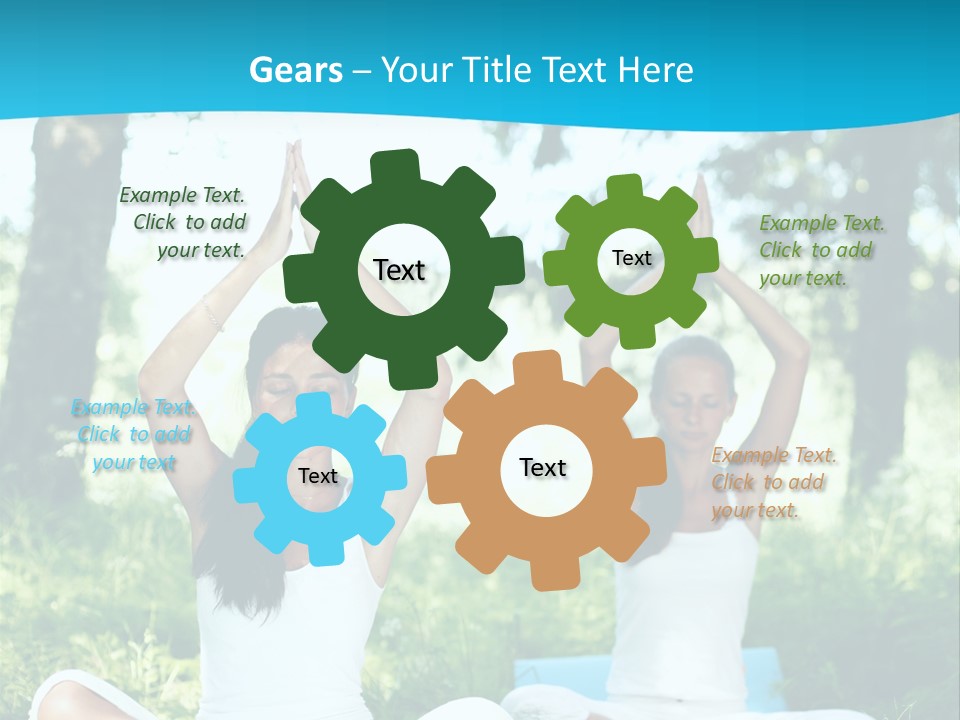 Woman Relaxation Balance PowerPoint Template