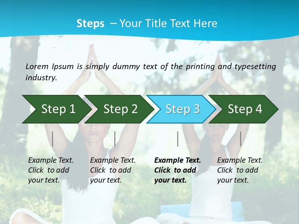 Woman Relaxation Balance PowerPoint Template