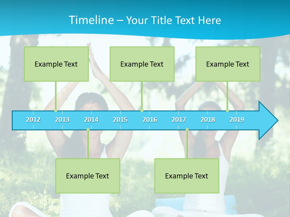Woman Relaxation Balance PowerPoint Template