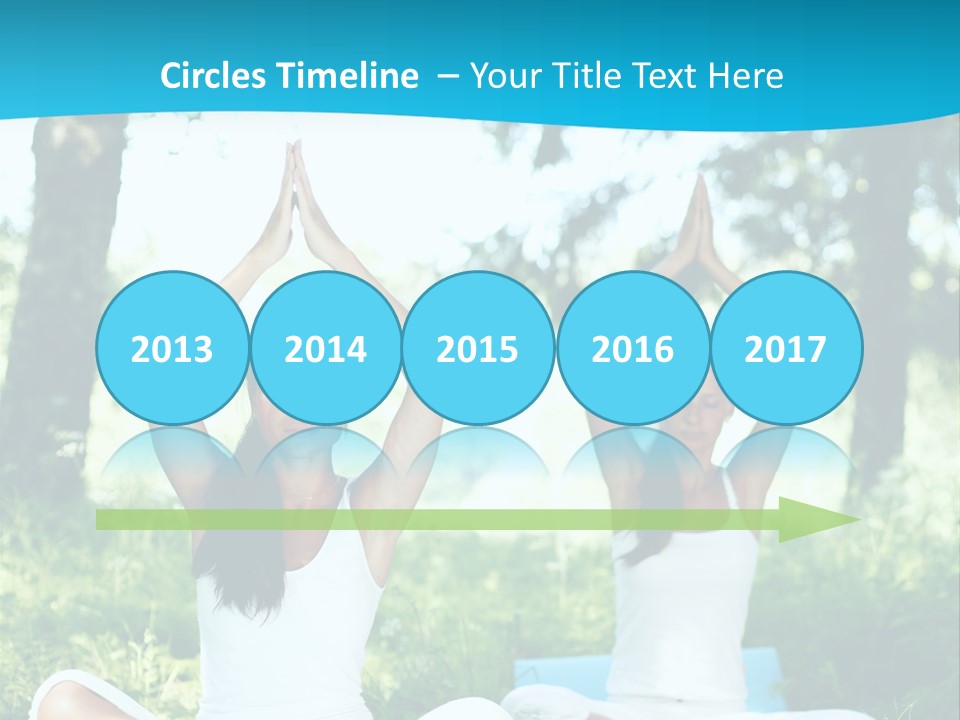 Woman Relaxation Balance PowerPoint Template