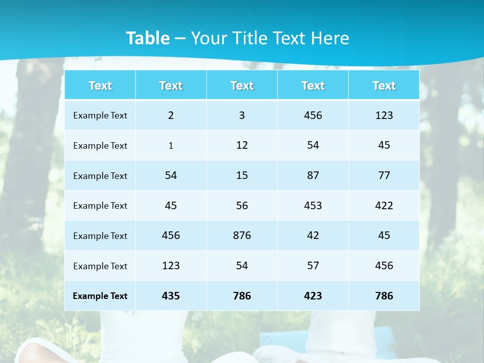 Woman Relaxation Balance PowerPoint Template