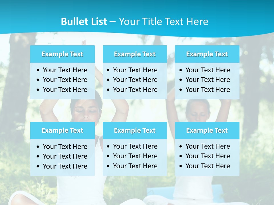 Woman Relaxation Balance PowerPoint Template