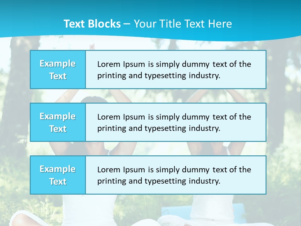 Woman Relaxation Balance PowerPoint Template