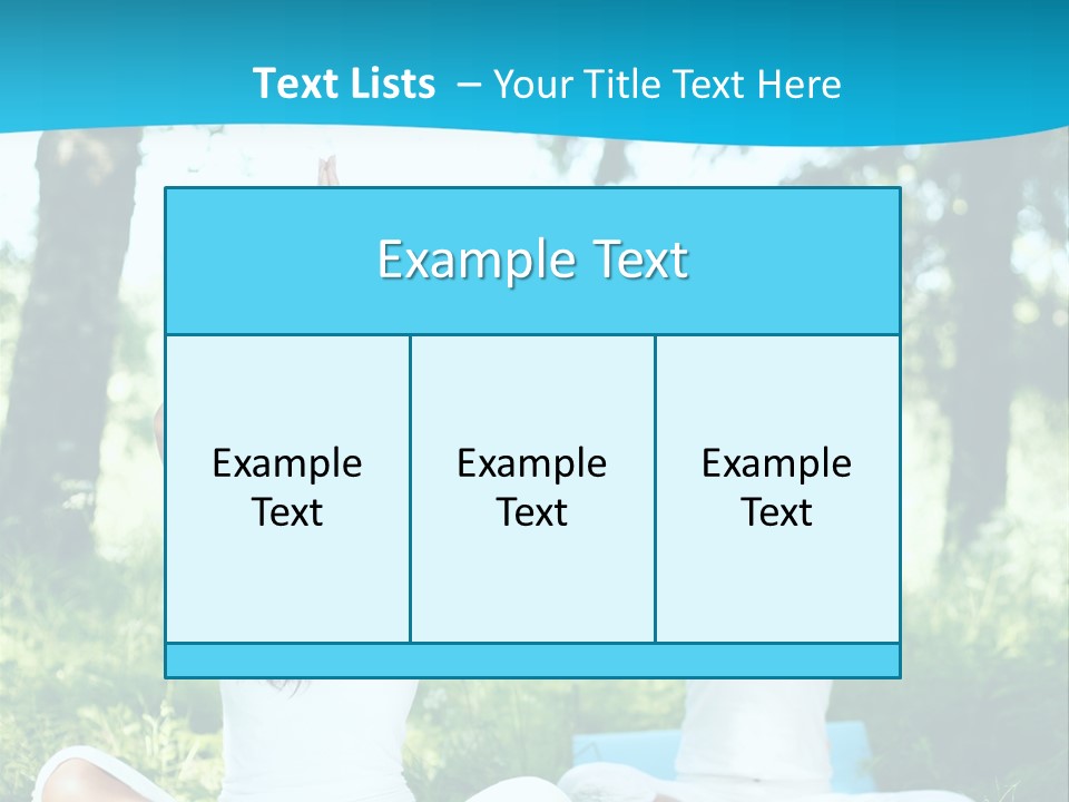 Woman Relaxation Balance PowerPoint Template