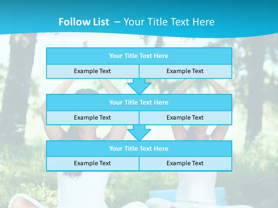 Woman Relaxation Balance PowerPoint Template