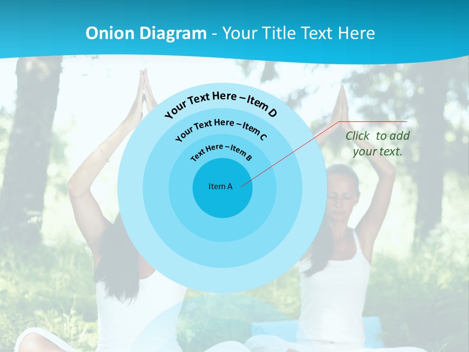 Woman Relaxation Balance PowerPoint Template