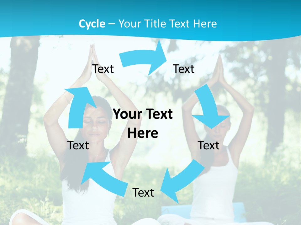 Woman Relaxation Balance PowerPoint Template