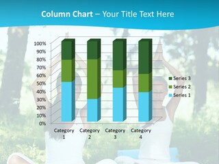 Woman Relaxation Balance PowerPoint Template