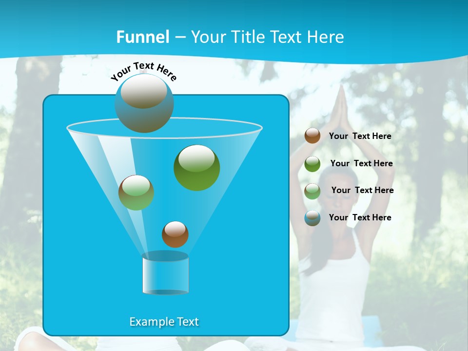 Woman Relaxation Balance PowerPoint Template