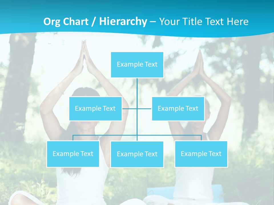 Woman Relaxation Balance PowerPoint Template