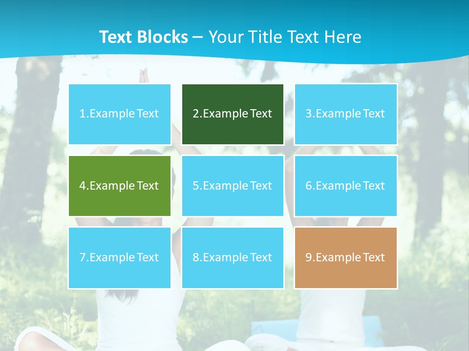Woman Relaxation Balance PowerPoint Template