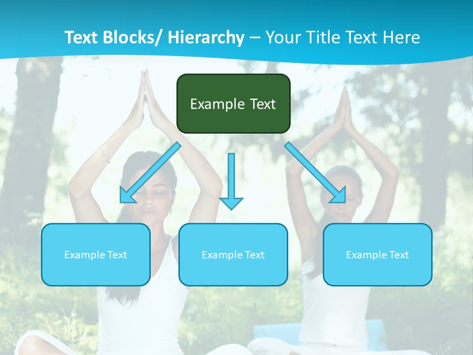 Woman Relaxation Balance PowerPoint Template