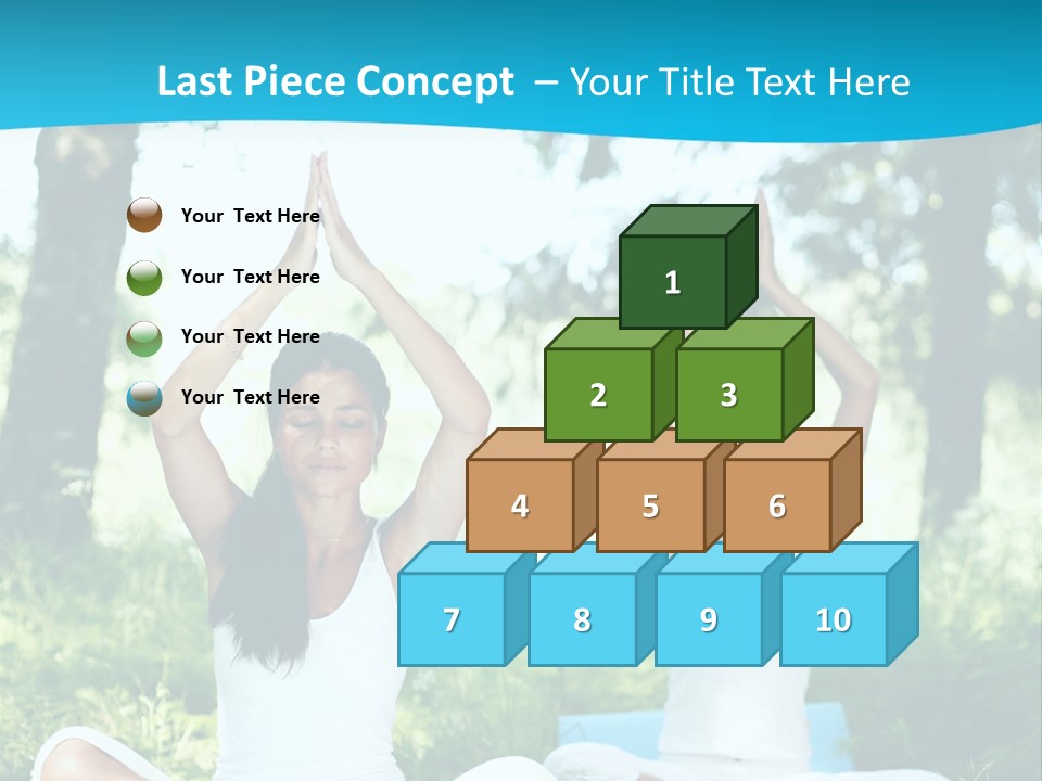 Woman Relaxation Balance PowerPoint Template