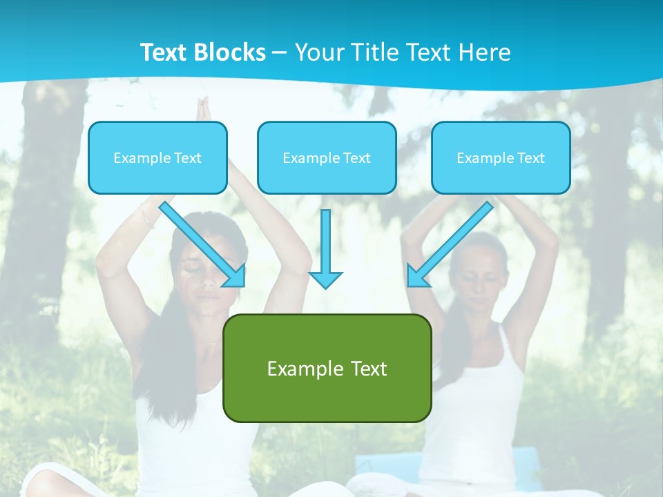 Woman Relaxation Balance PowerPoint Template