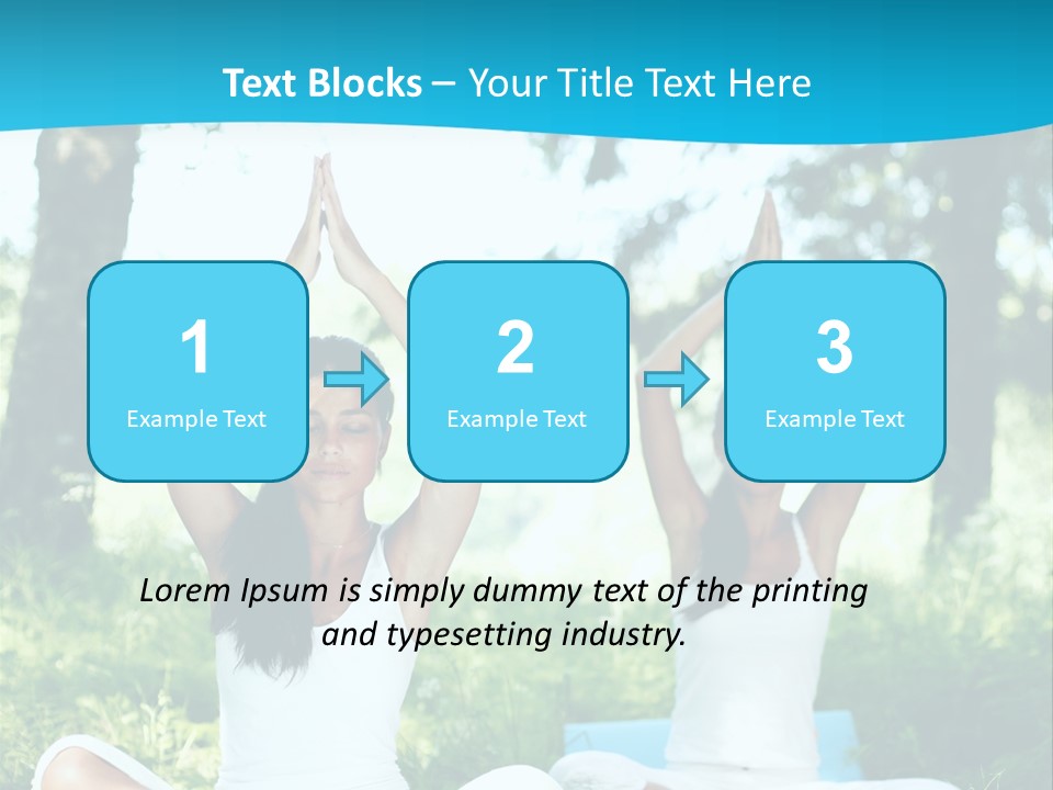 Woman Relaxation Balance PowerPoint Template