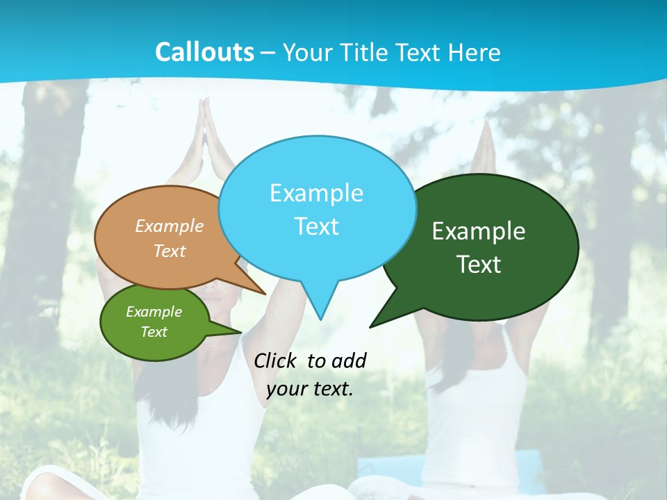 Woman Relaxation Balance PowerPoint Template
