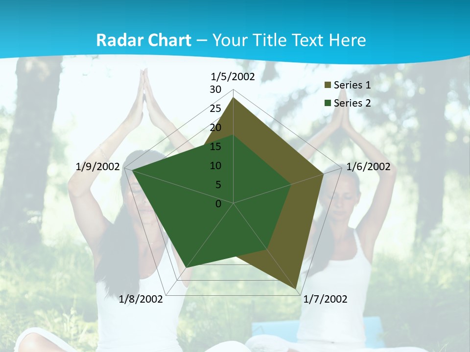 Woman Relaxation Balance PowerPoint Template