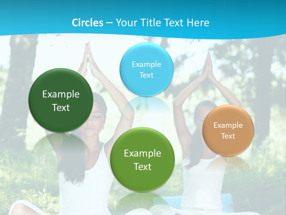 Woman Relaxation Balance PowerPoint Template