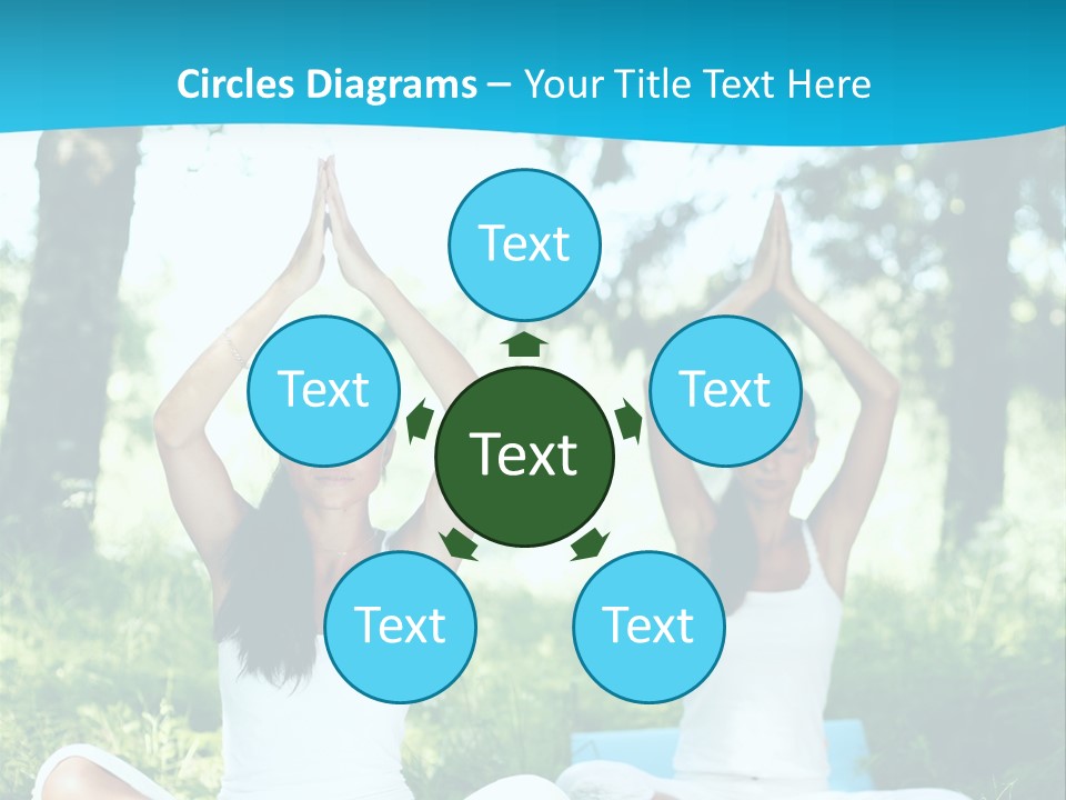 Woman Relaxation Balance PowerPoint Template