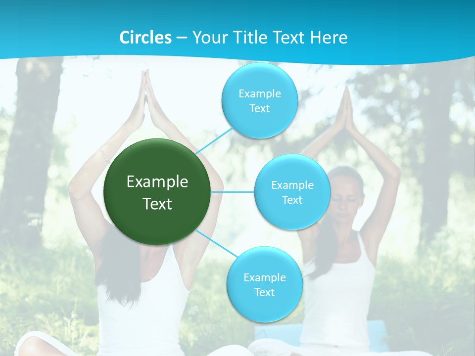 Woman Relaxation Balance PowerPoint Template