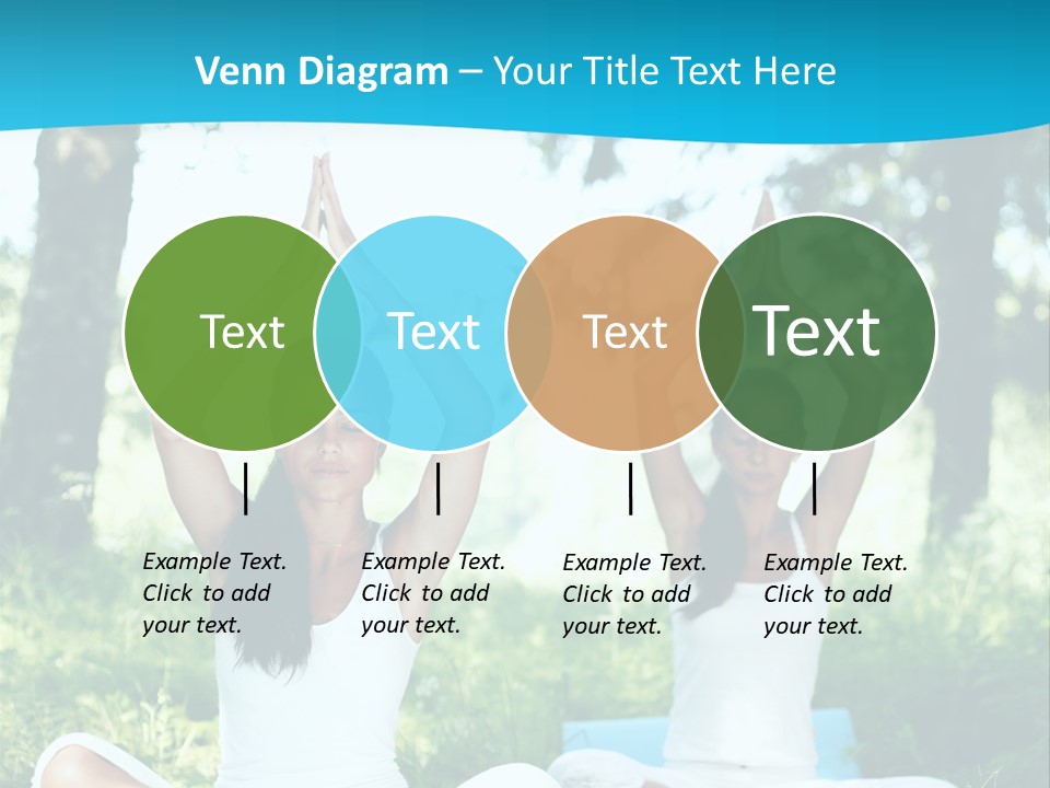 Woman Relaxation Balance PowerPoint Template