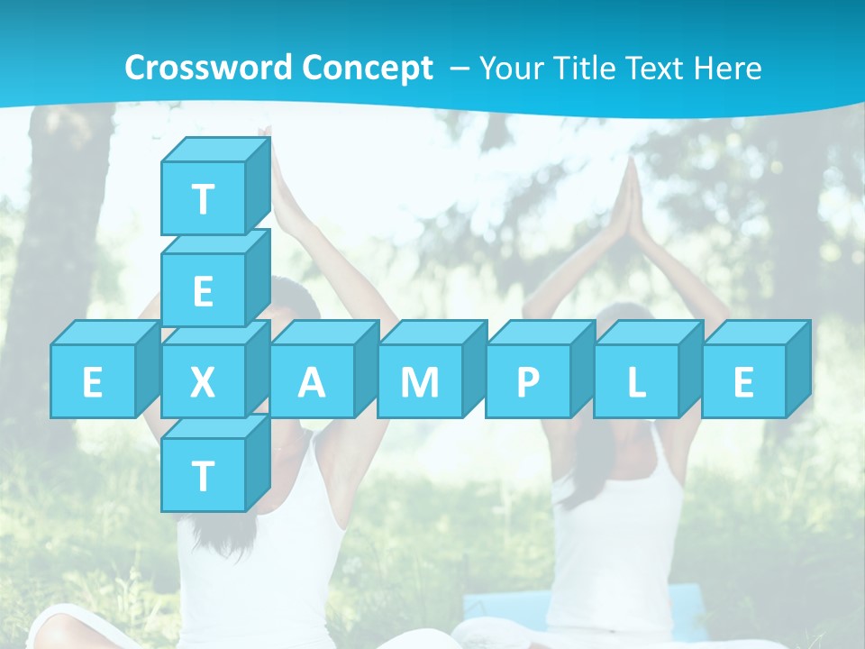 Woman Relaxation Balance PowerPoint Template