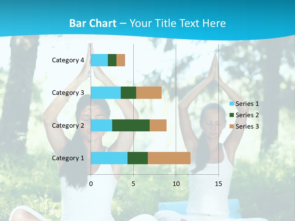 Woman Relaxation Balance PowerPoint Template