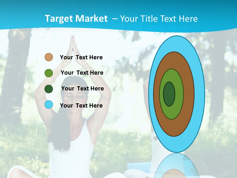 Woman Relaxation Balance PowerPoint Template