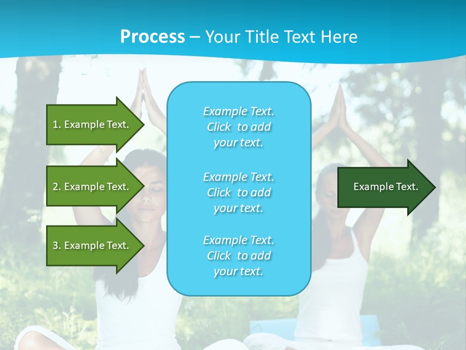 Woman Relaxation Balance PowerPoint Template