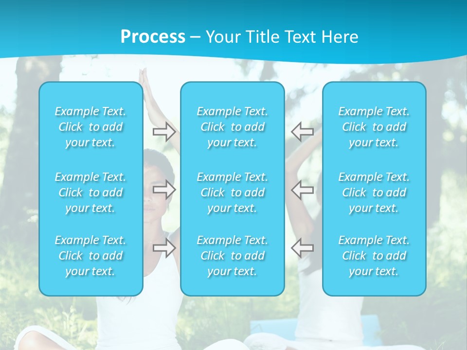 Woman Relaxation Balance PowerPoint Template