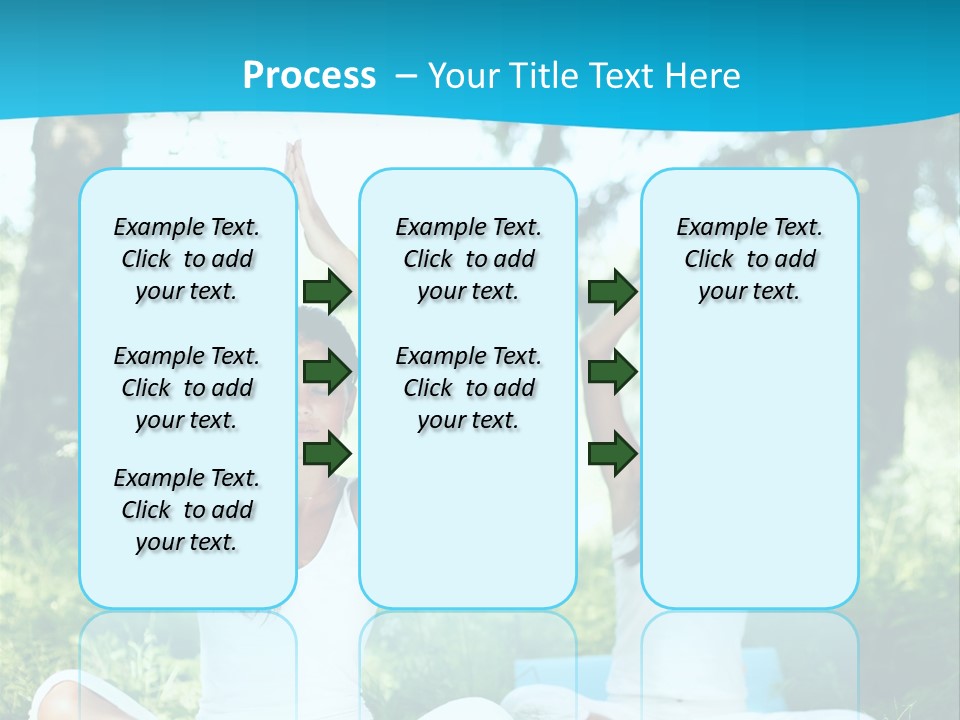 Woman Relaxation Balance PowerPoint Template