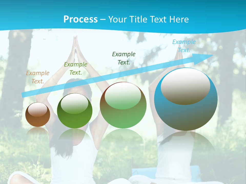 Woman Relaxation Balance PowerPoint Template