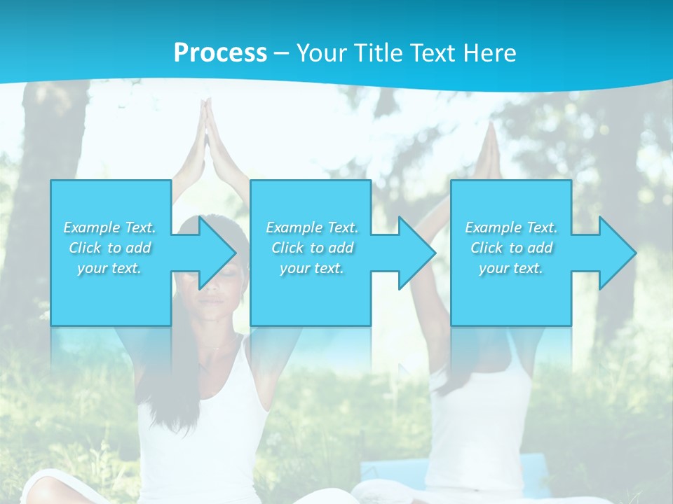 Woman Relaxation Balance PowerPoint Template