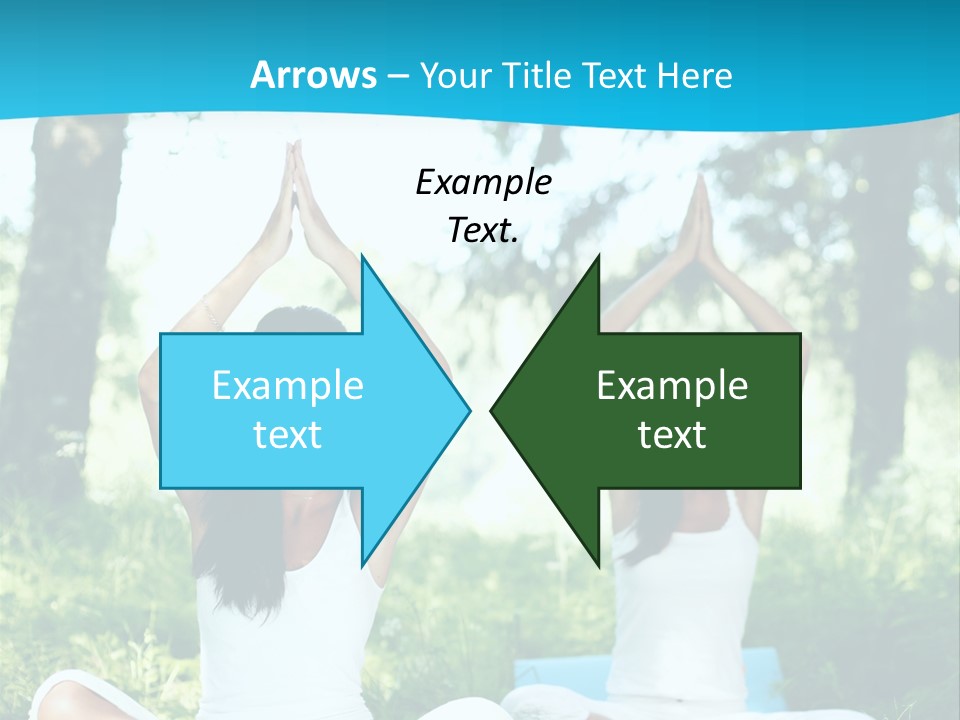 Woman Relaxation Balance PowerPoint Template